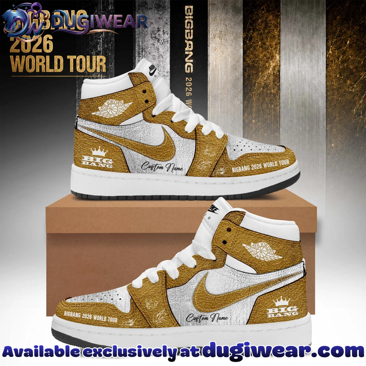 BIGBANG WORLD TOUR Custom Air Force 1 & Jordan 1 Shoes [Batch 18]