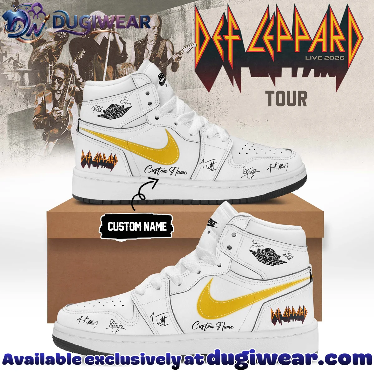 Def Leppard Custom Air Force 1 & Jordan 1 Shoes - Part 12
