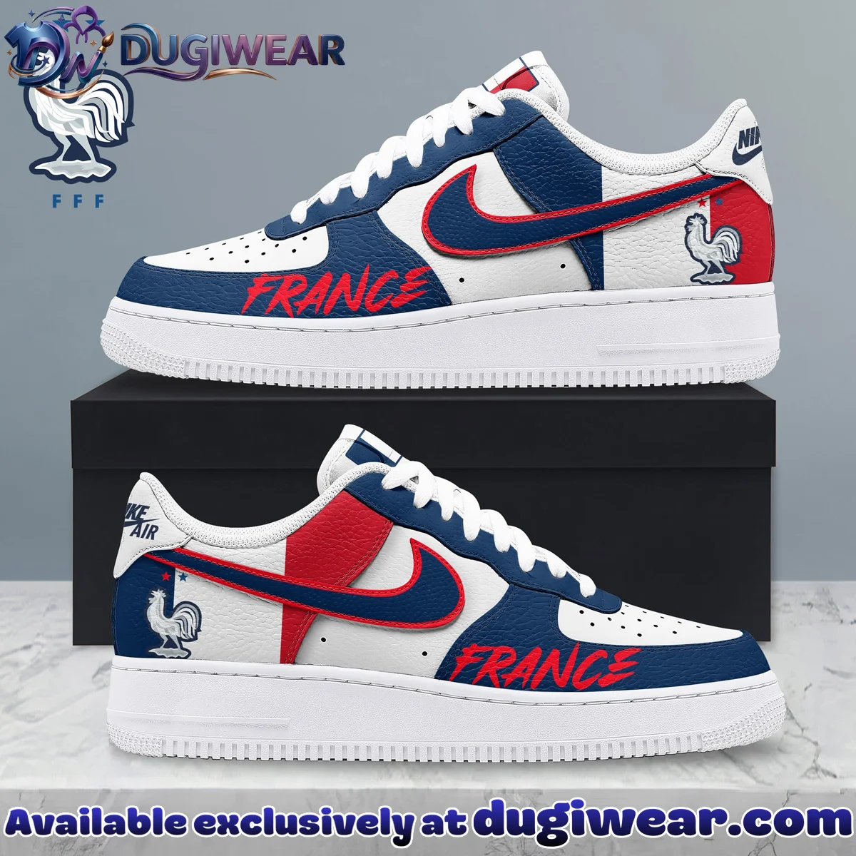 France Custom Air Force 1 & Jordan 1 Shoes [Drop 5]