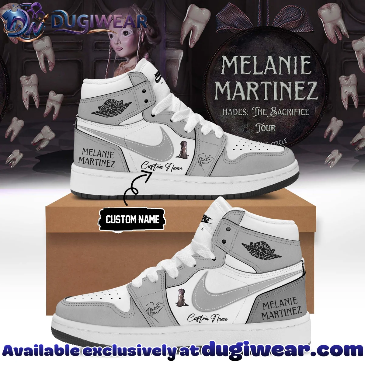Melanie Martinez HADES THE SACRIFICE TOUR Custom Air Force 1 & Jordan 1 Shoes (Release 7)