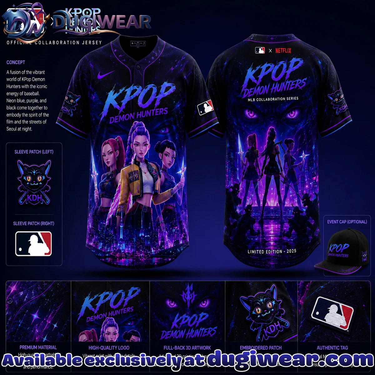 MLB x KPop Demon Hunters Baseball Jersey [Batch 3]