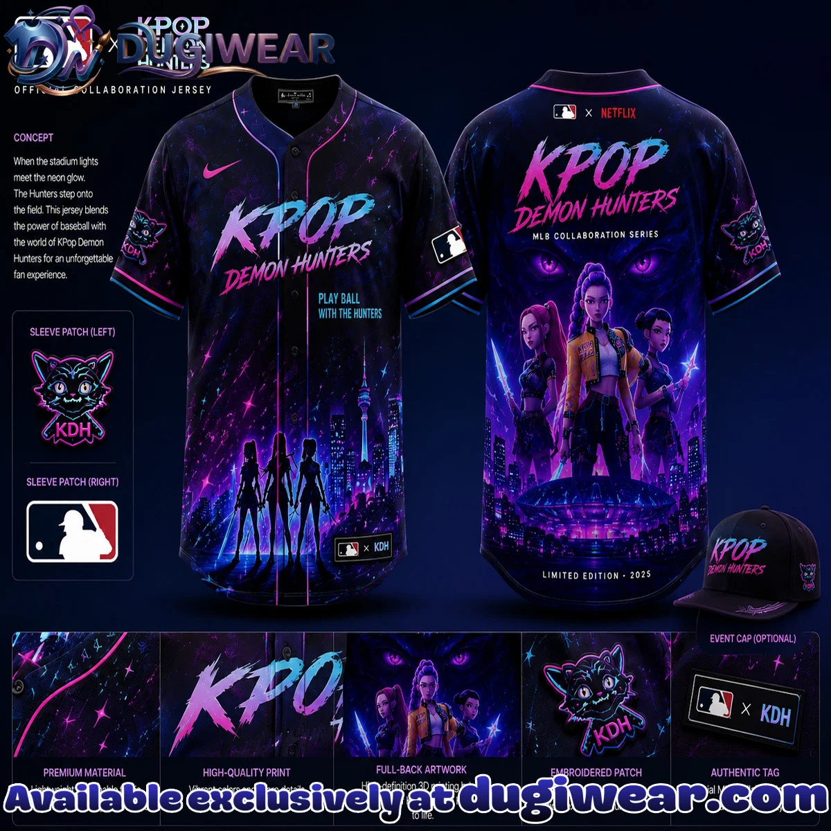 MLB x KPop Demon Hunters Baseball Jersey - Part 4