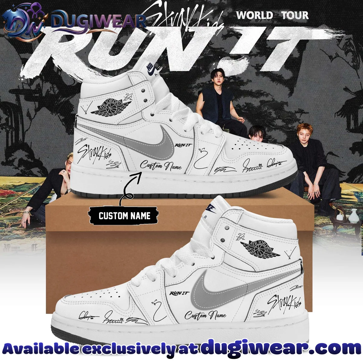Stray Kids RUN IT Custom Air Force 1 & Jordan 1 Shoes - Part 15