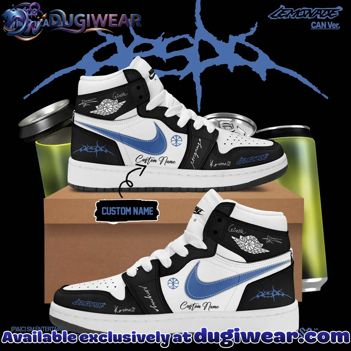 aespa LEMONADE Custom Air Force 1 & Jordan 1 Shoes - Part 15