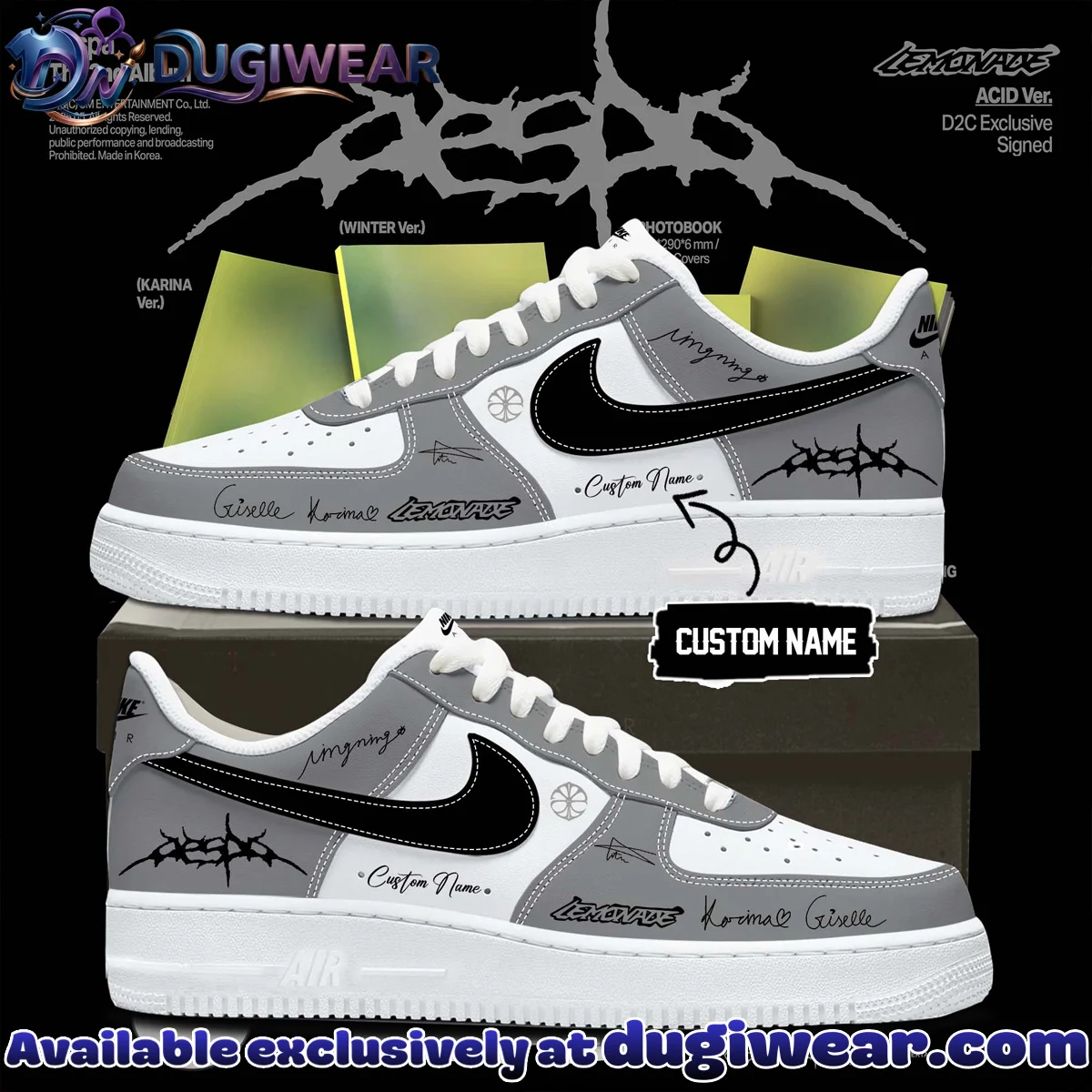 aespa LEMONADE Custom Air Force 1 & Jordan 1 Shoes - Series 24