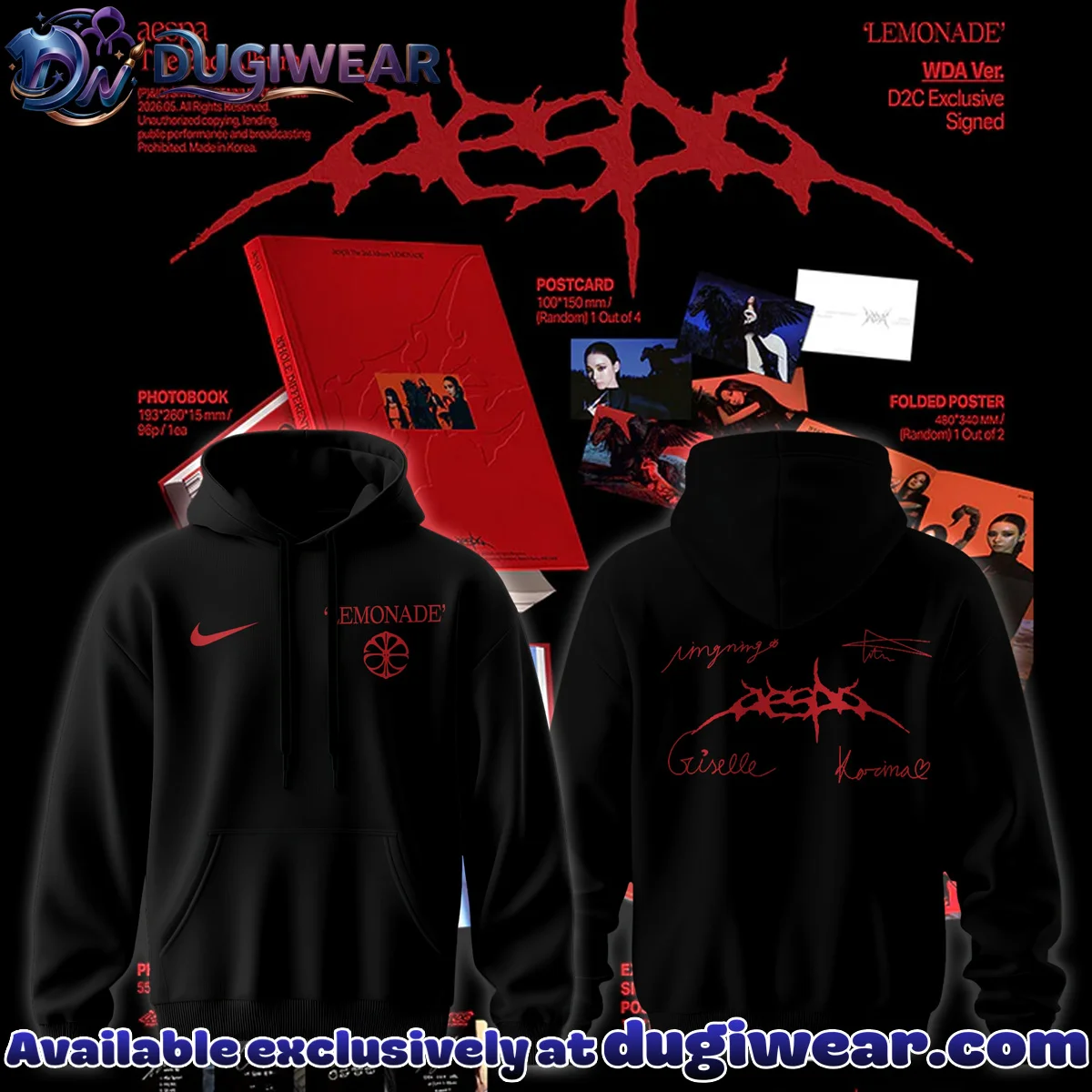 aespa LEMONADE T-Shirt & Hoodie (Release 27)