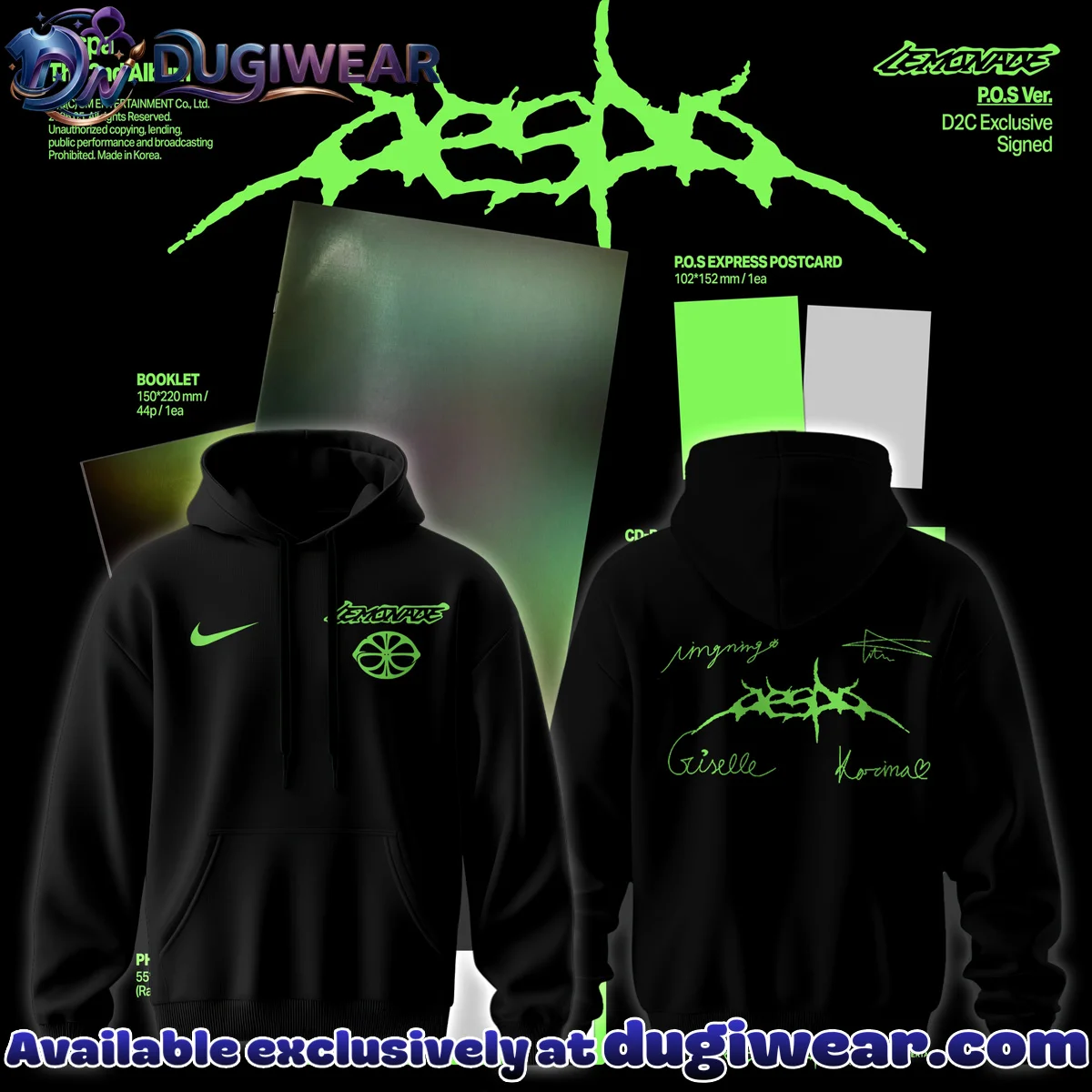 aespa LEMONADE T-Shirt & Hoodie (Release 30)