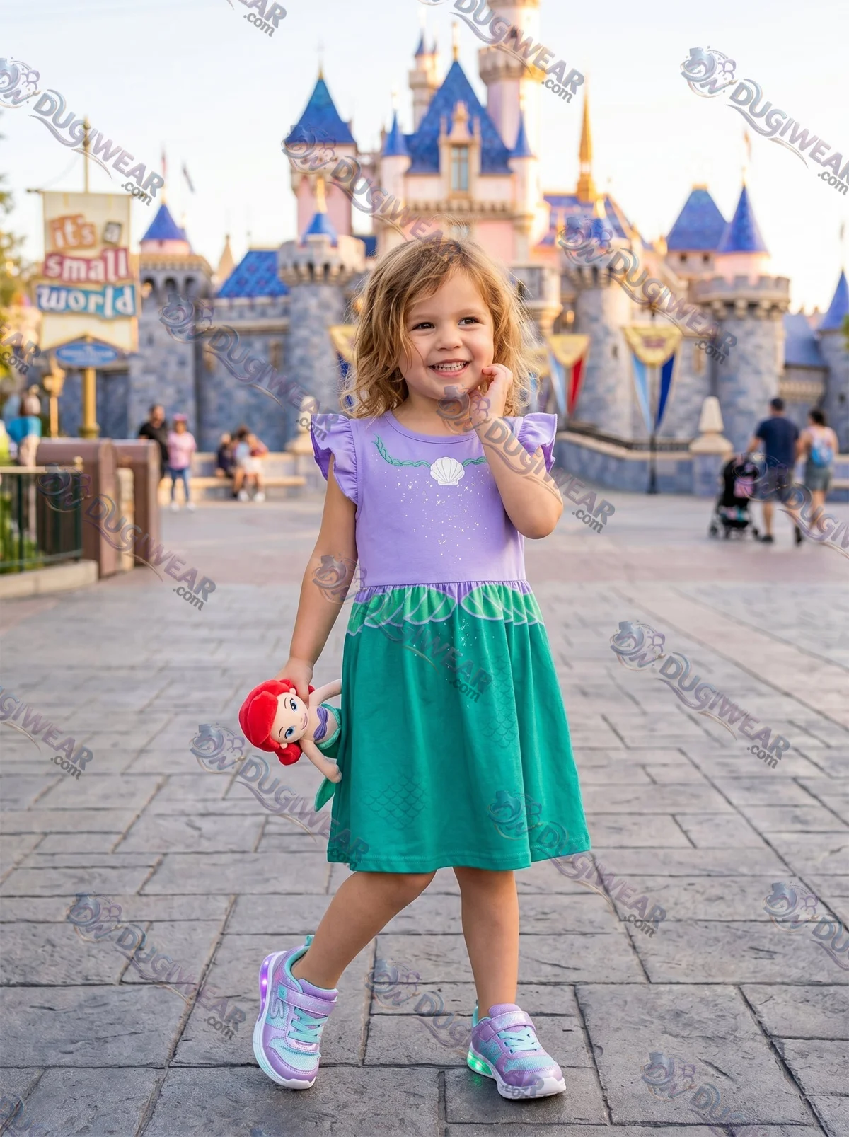 Ariel Twirl Skater Dress, Disney Parks Outfit for Girls, Princess Ariel Skater Dress Ariel Twirl Skater Dress, Disney Parks Outfit for Girls, Princess Ariel Skater Dress