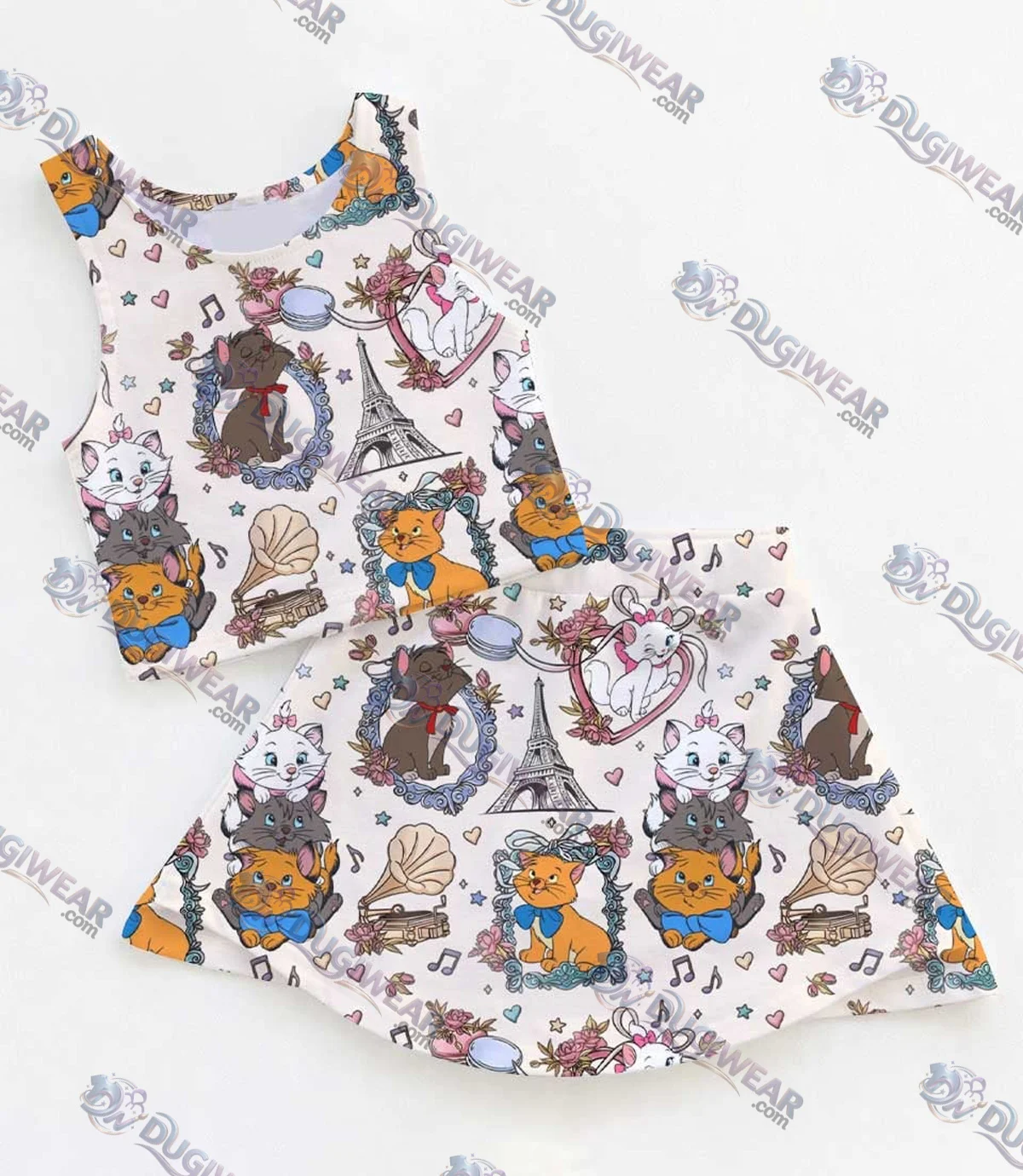 Aristocats Marie Dress Set, Disney Cat Family Vacation Outfit