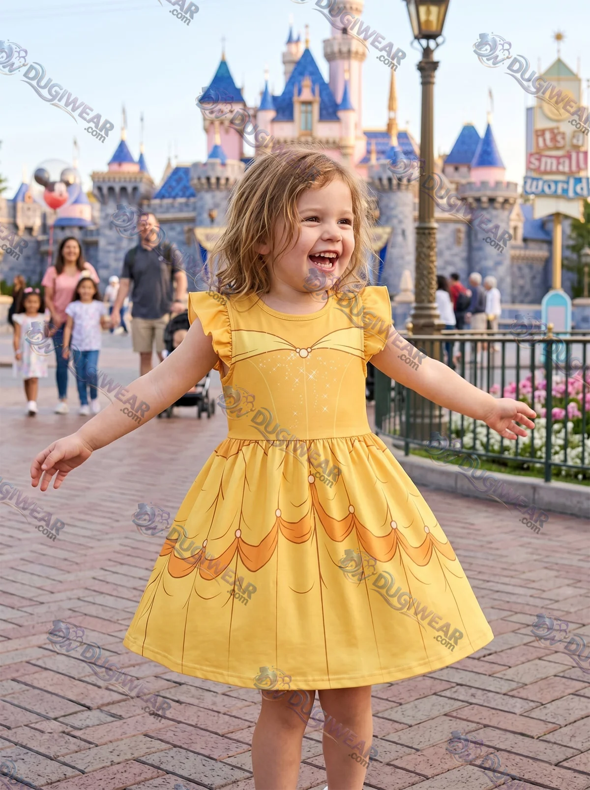 Belle Twirl Skater Dress, Disney Parks Outfit for Girls, Princess Belle Skater Dress Belle Twirl Skater Dress, Disney Parks Outfit for Girls, Princess Belle Skater Dress