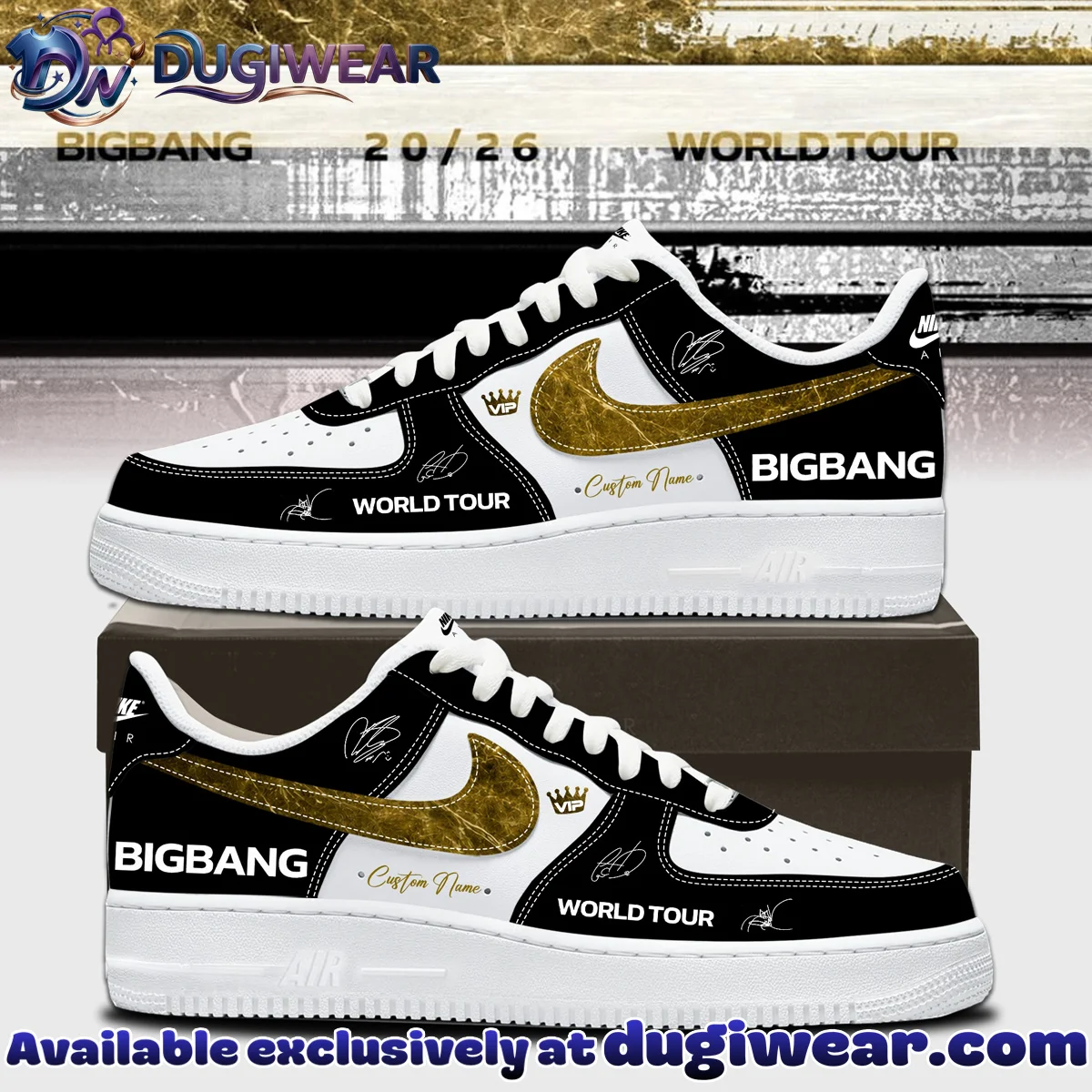 BIGBANG WORLD TOUR Custom Air Force 1 & Jordan 1 Shoes - Series 12