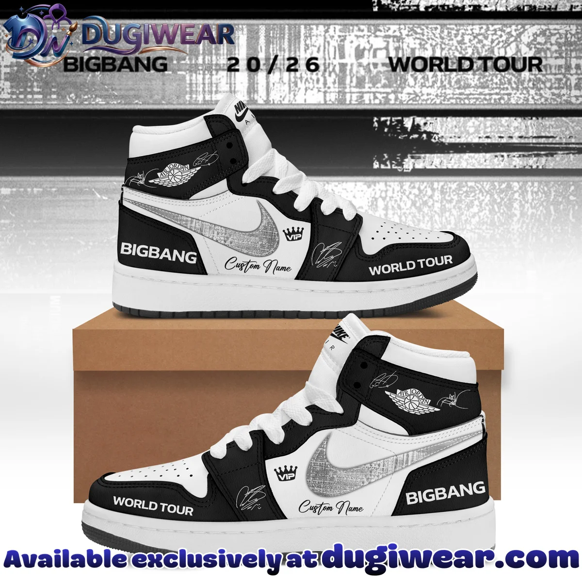 BIGBANG WORLD TOUR Custom Air Force 1 & Jordan 1 Shoes - Series 18