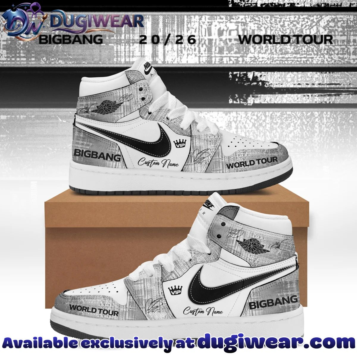 BIGBANG WORLD TOUR Custom Air Force 1 & Jordan 1 Shoes - Series 22