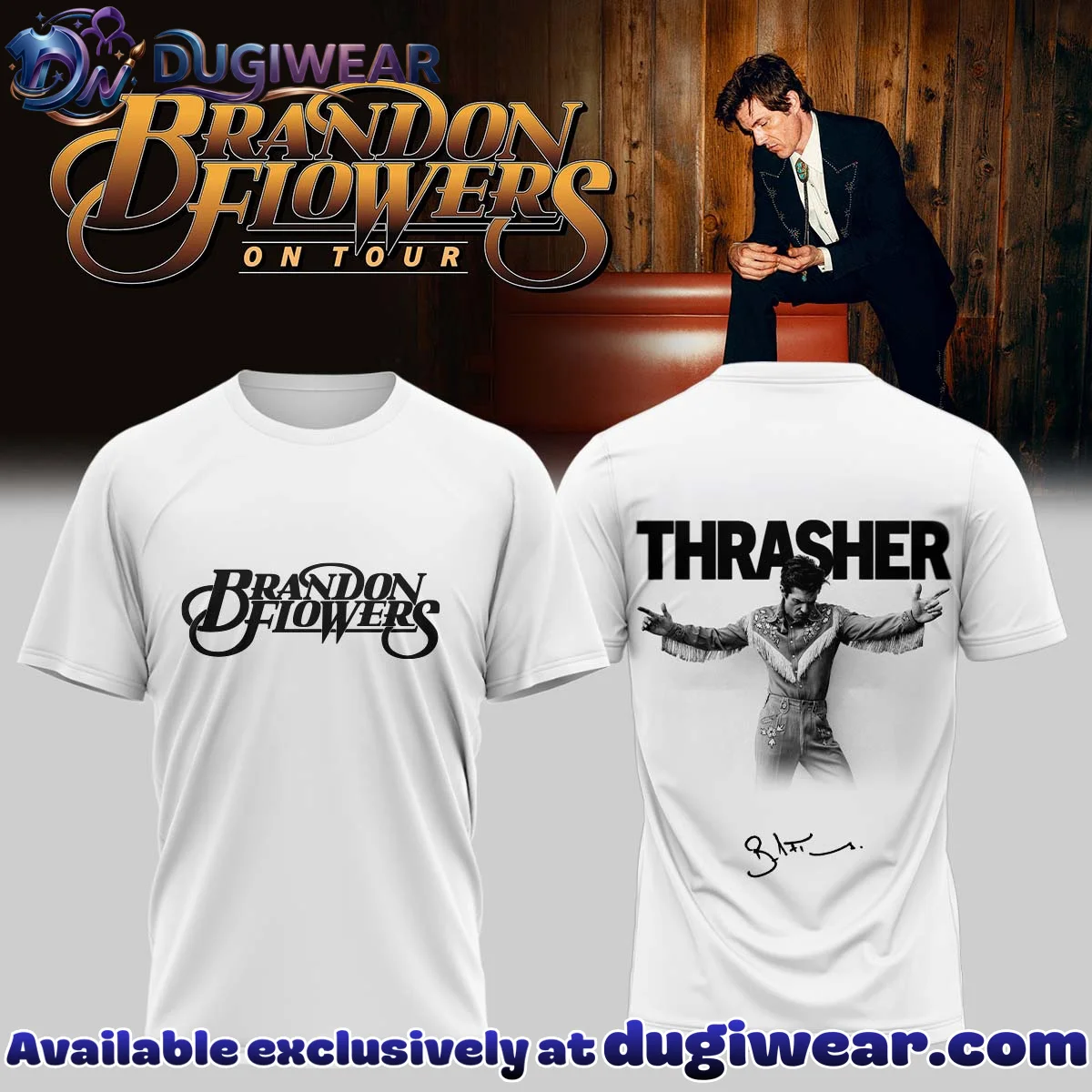 Brandon Flowers Shirt & Hoodie [Drop 8]