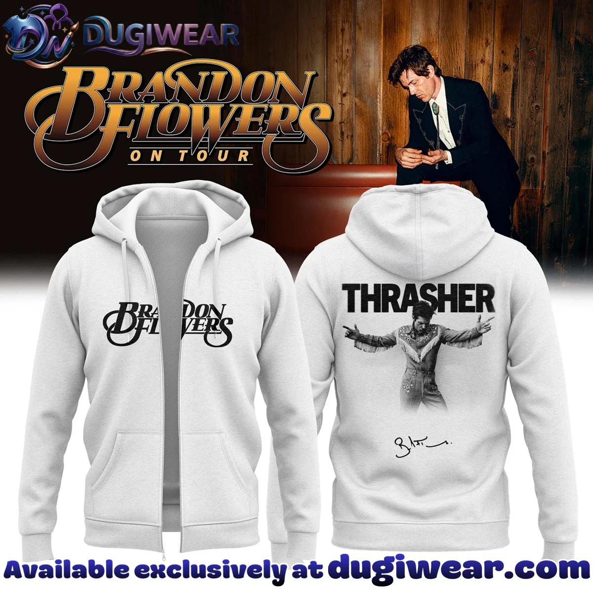 Brandon Flowers Shirt & Hoodie (Style 13)
