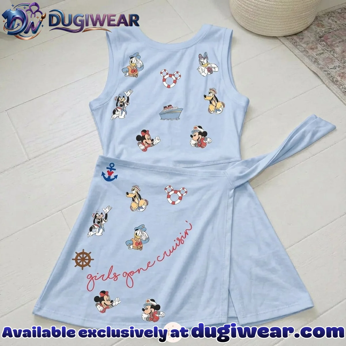 Classic Disney Characters Athletic Dress - Tennis Dress Skirt, Disney Park Vacation Outfit, Disney Characters Skort Dress