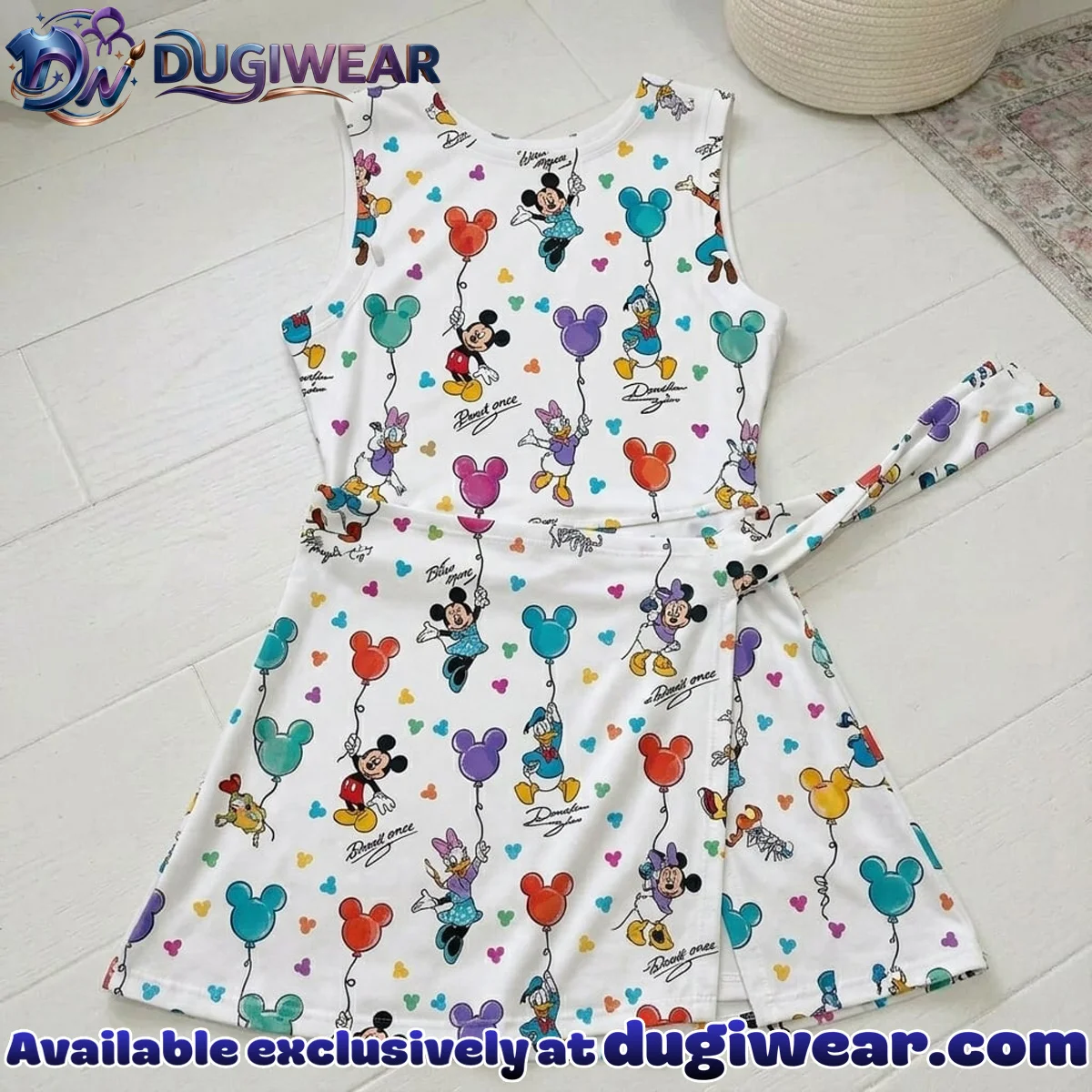 Classic Disney Characters Athletic Dress - Tennis Dress Skirt, Disney Park Vacation Outfit, Disney Characters Skort Dress