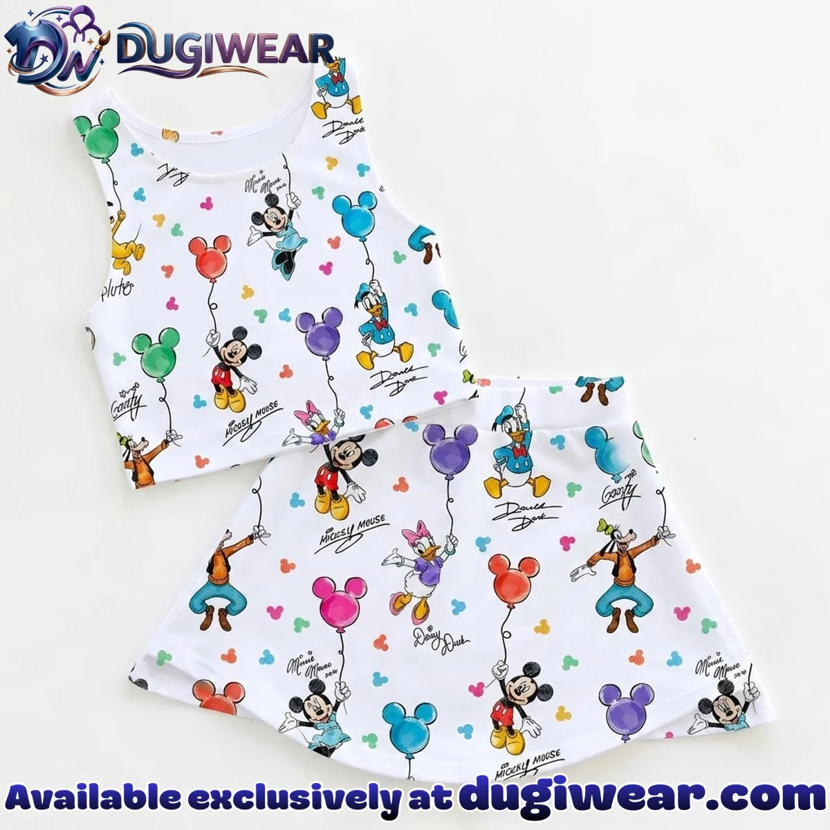 Classic Disney Characters Matching Dress Set, Mom And Me Outfit, Disney Park Vacation Clothes