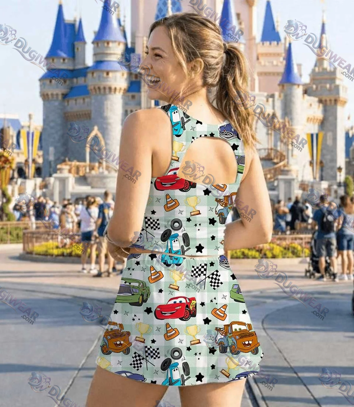 Disney Cars Activewear Set, Coquette Bows Lightning McQueen Family Birthday Outfit Disney Cars Activewear Set, Coquette Bows Lightning McQueen Family Birthday Outfit