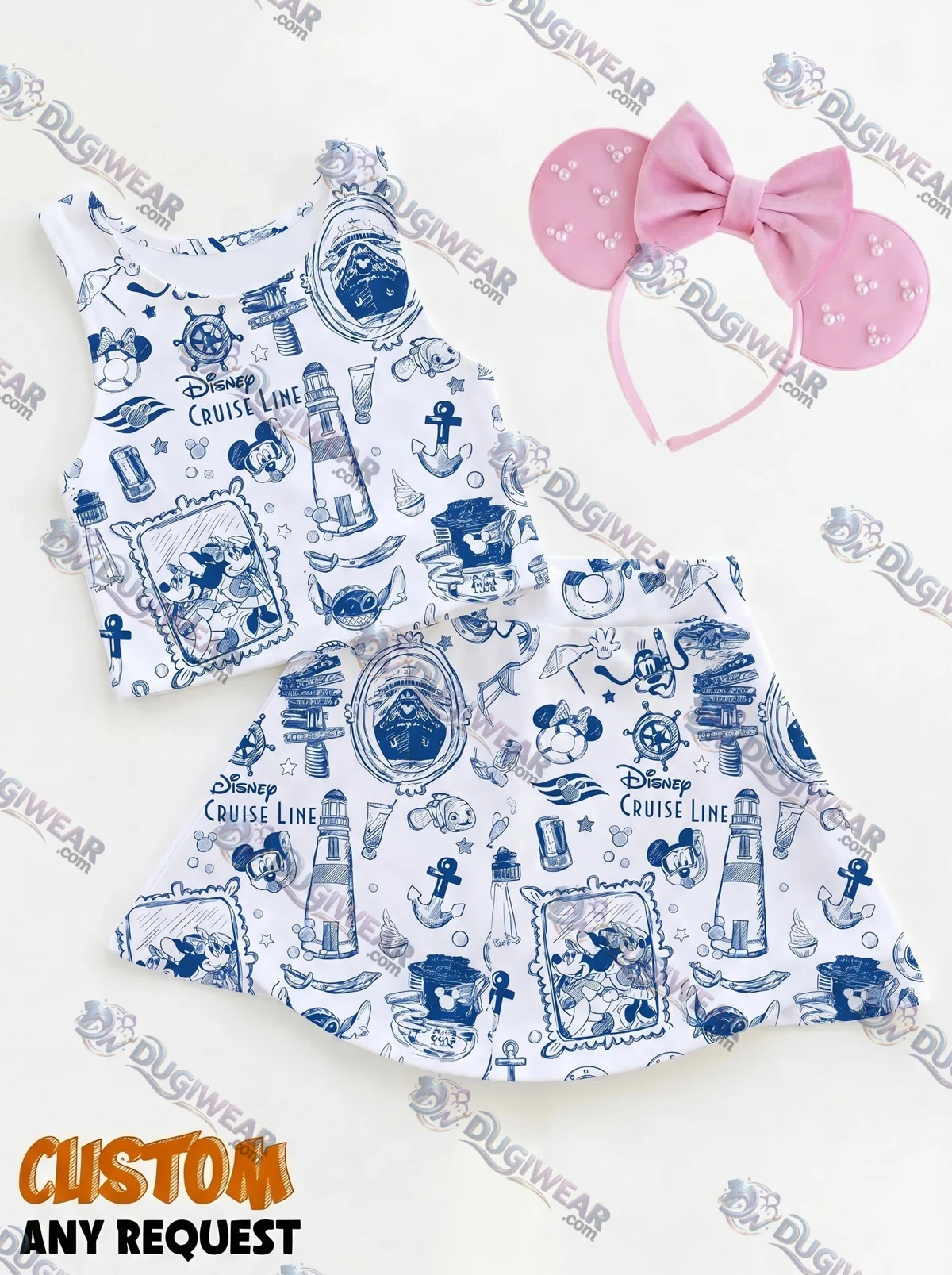 Disney Cruise Matching Dress Set, Mom And Me Outfit, Disney Cruise Line Vacation Clothes