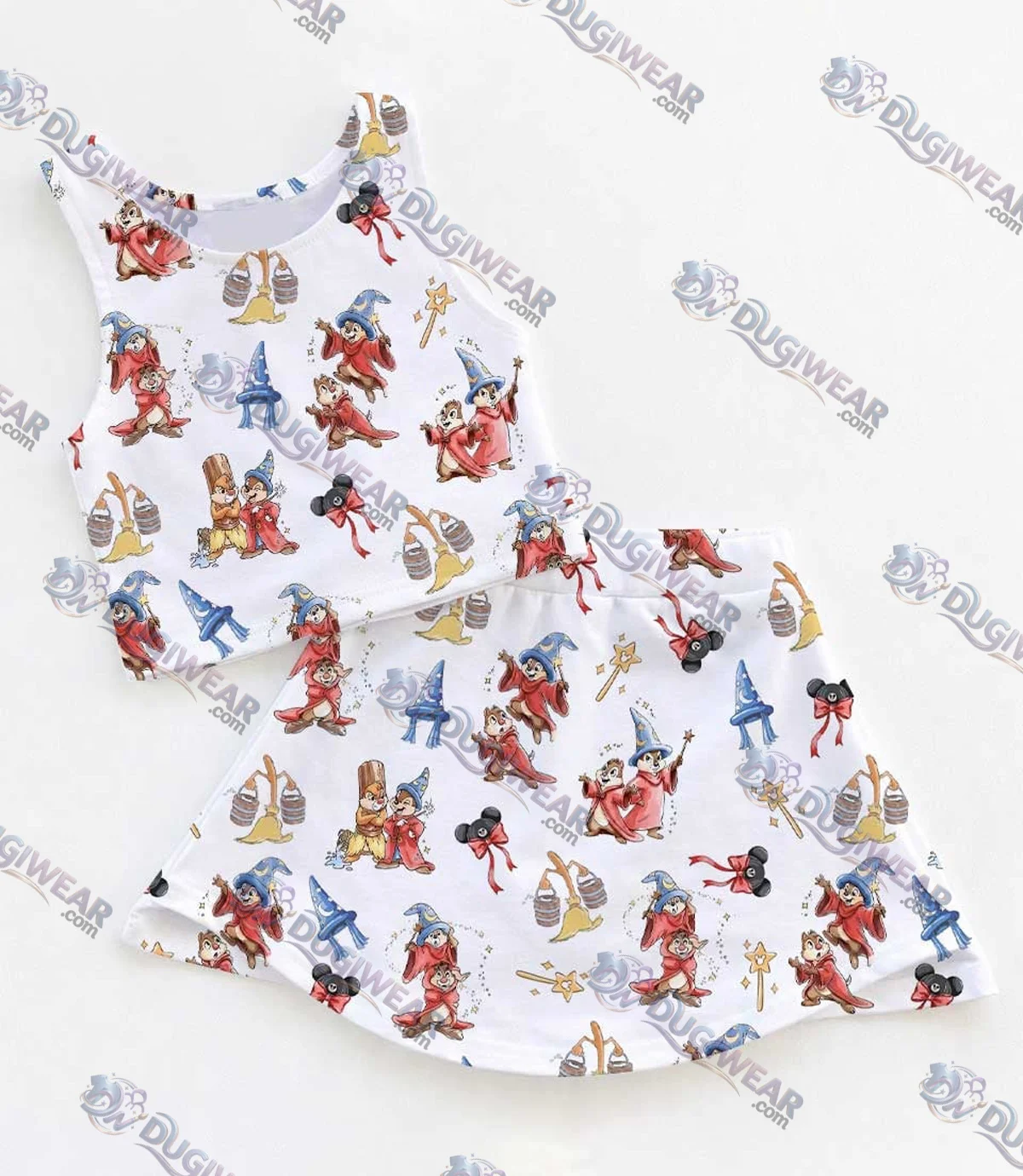 Disney Fantasia Sorcerer Mickey Matching Mom and Me Dress Set, Magical Theme Park Vacation Outfit