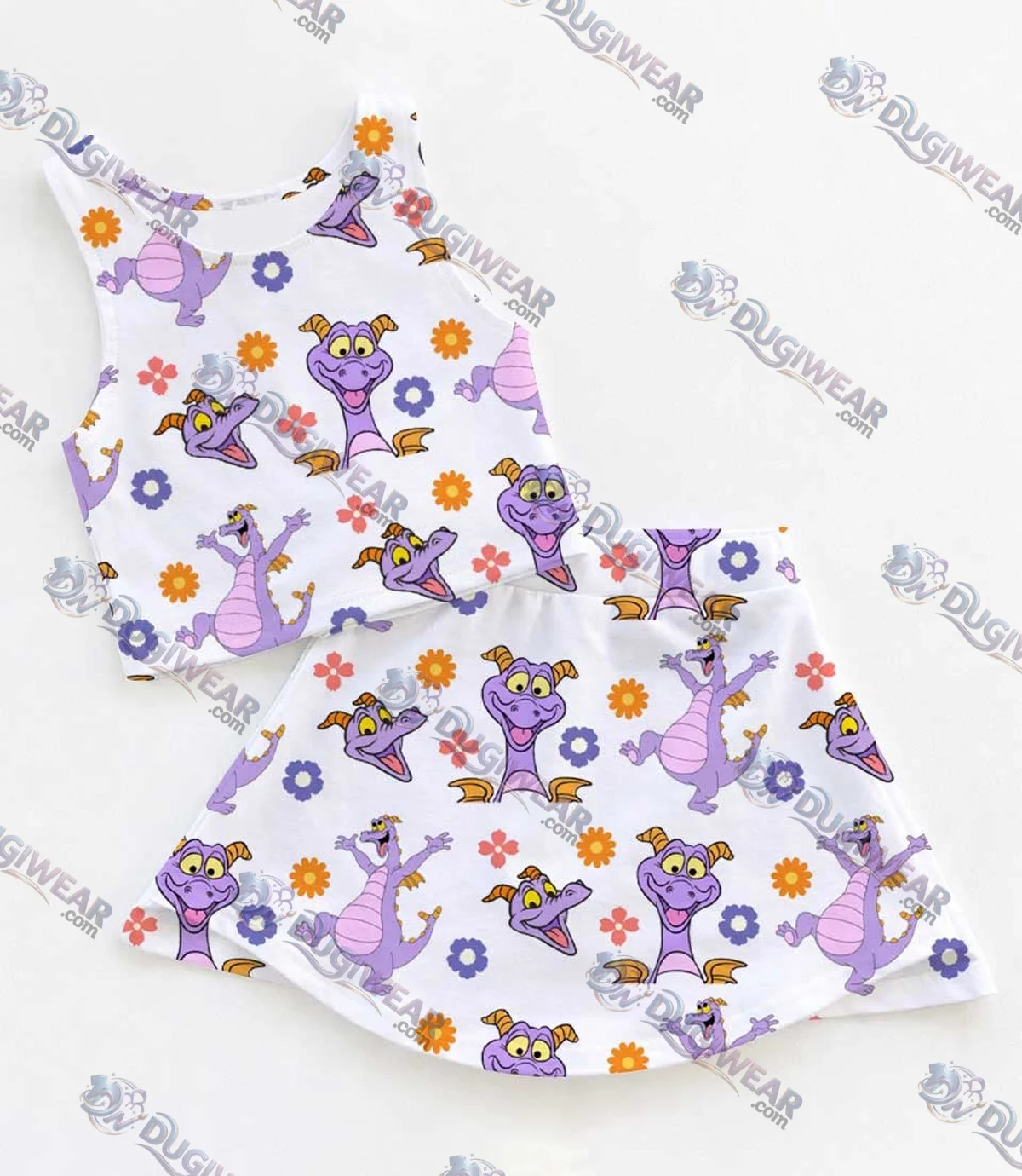 Disney Figment Activewear Set, Purple Dragon Epcot Park Adventure Outfit