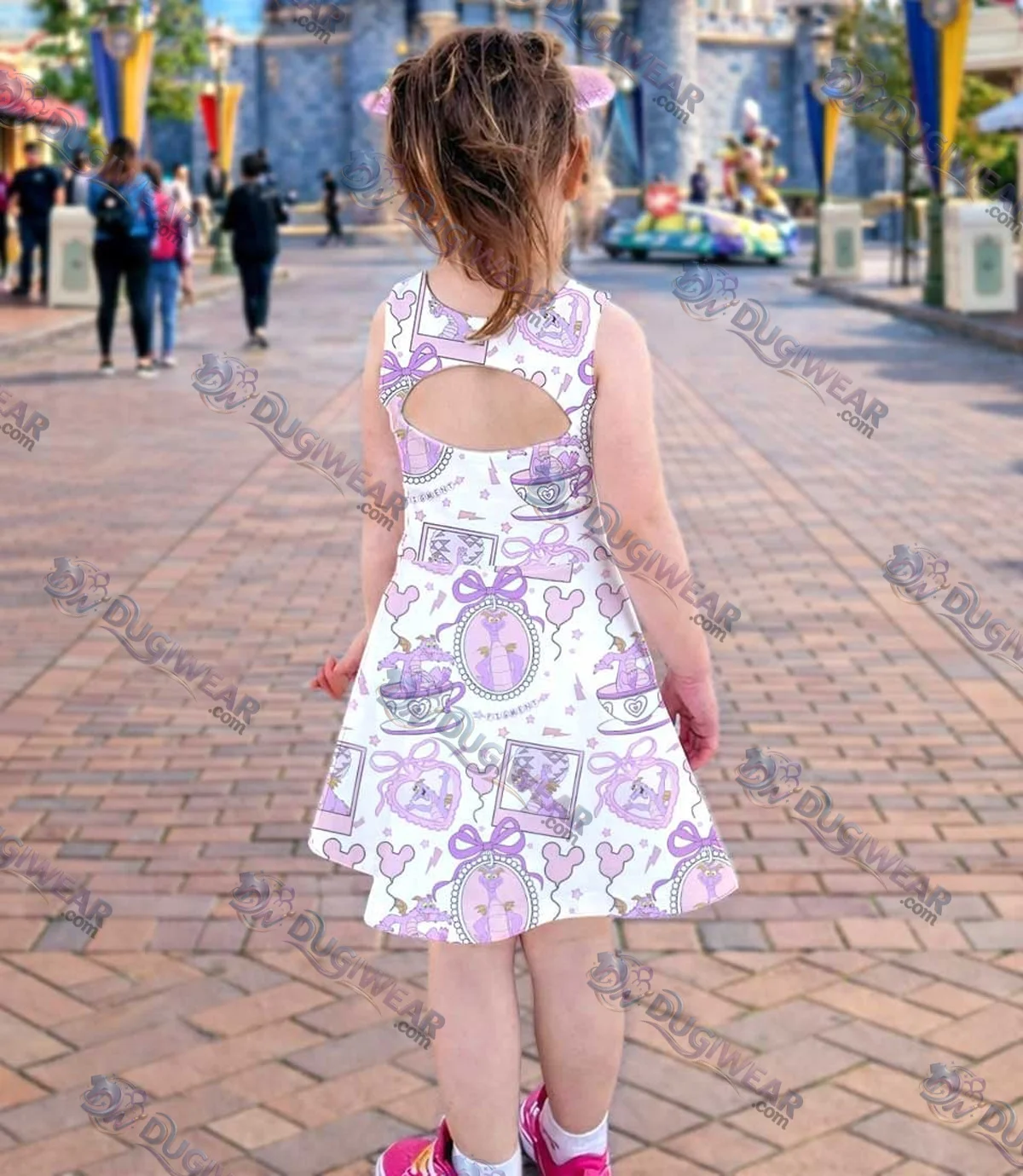 Disney Figment Matching Mom and Me Dress Set, EPCOT Family Vacation Theme Park Outfit Disney Figment Matching Mom and Me Dress Set, EPCOT Family Vacation Theme Park Outfit