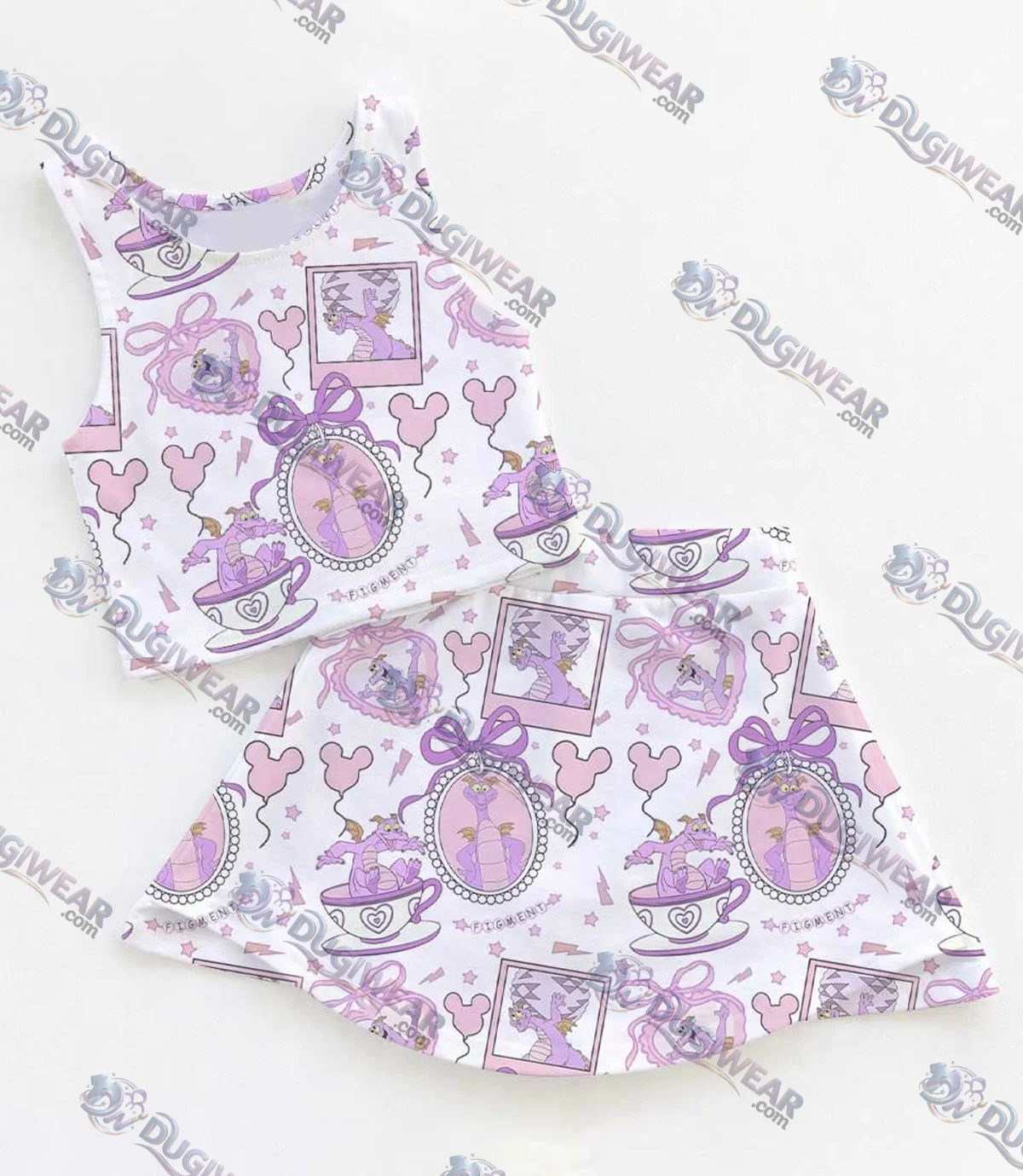 Disney Figment Matching Mom and Me Dress Set, EPCOT Family Vacation Theme Park Outfit