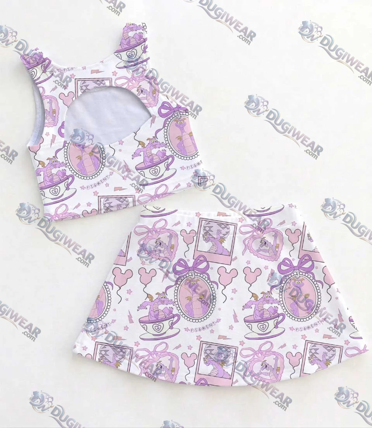 Disney Figment Matching Mom and Me Dress Set, EPCOT Family Vacation Theme Park Outfit Disney Figment Matching Mom and Me Dress Set, EPCOT Family Vacation Theme Park Outfit