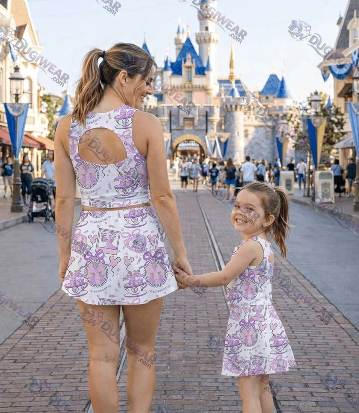 Disney Figment Matching Mom and Me Dress Set, EPCOT Family Vacation Theme Park Outfit Disney Figment Matching Mom and Me Dress Set, EPCOT Family Vacation Theme Park Outfit