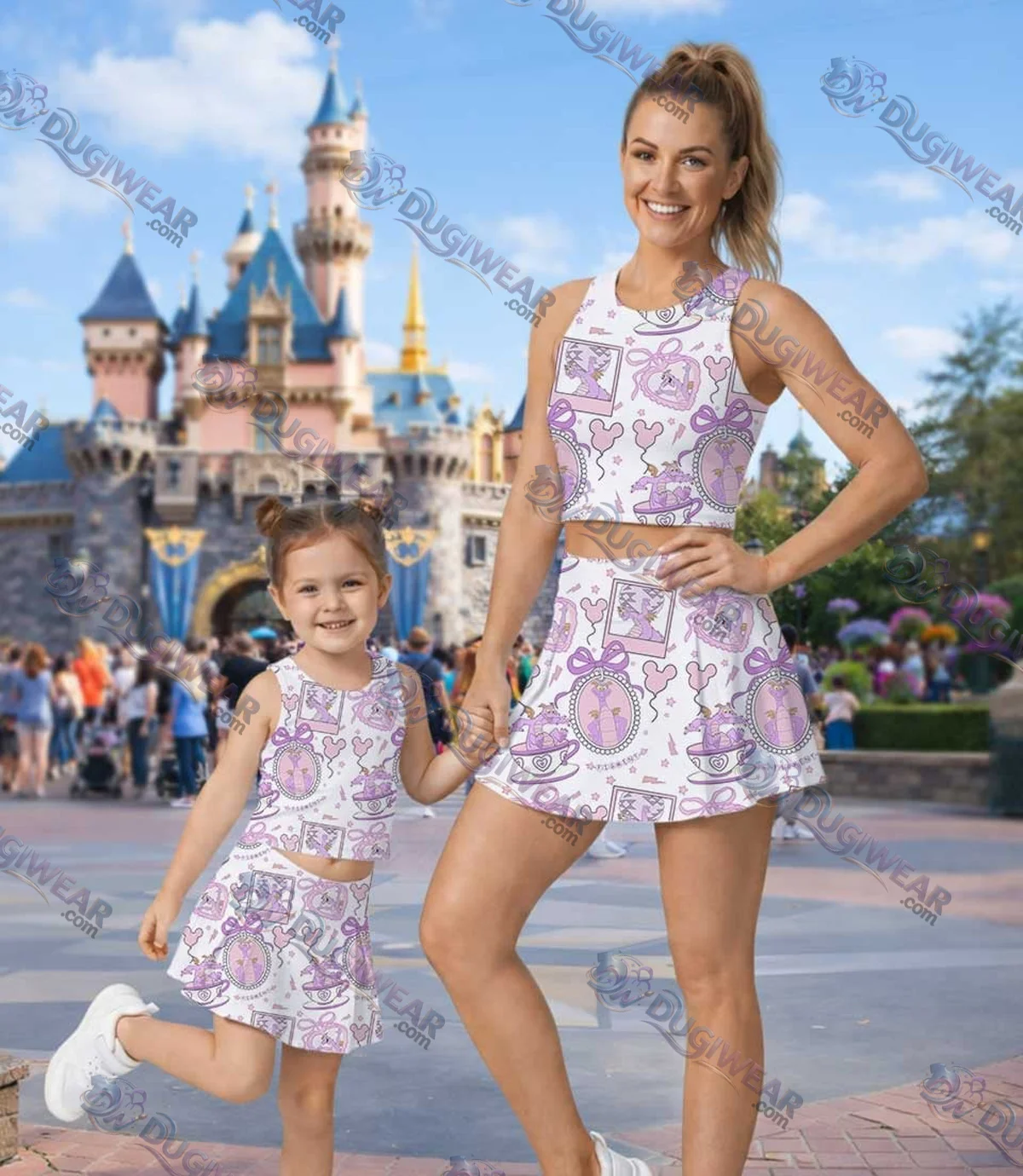 Disney Figment Matching Mom and Me Dress Set, EPCOT Family Vacation Theme Park Outfit Disney Figment Matching Mom and Me Dress Set, EPCOT Family Vacation Theme Park Outfit
