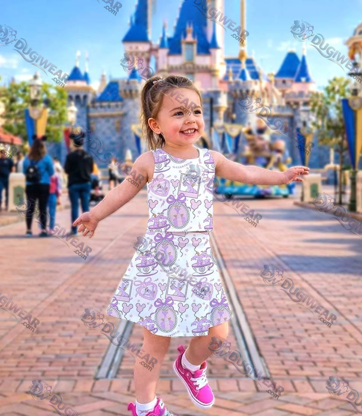 Disney Figment Matching Mom and Me Dress Set, EPCOT Family Vacation Theme Park Outfit Disney Figment Matching Mom and Me Dress Set, EPCOT Family Vacation Theme Park Outfit