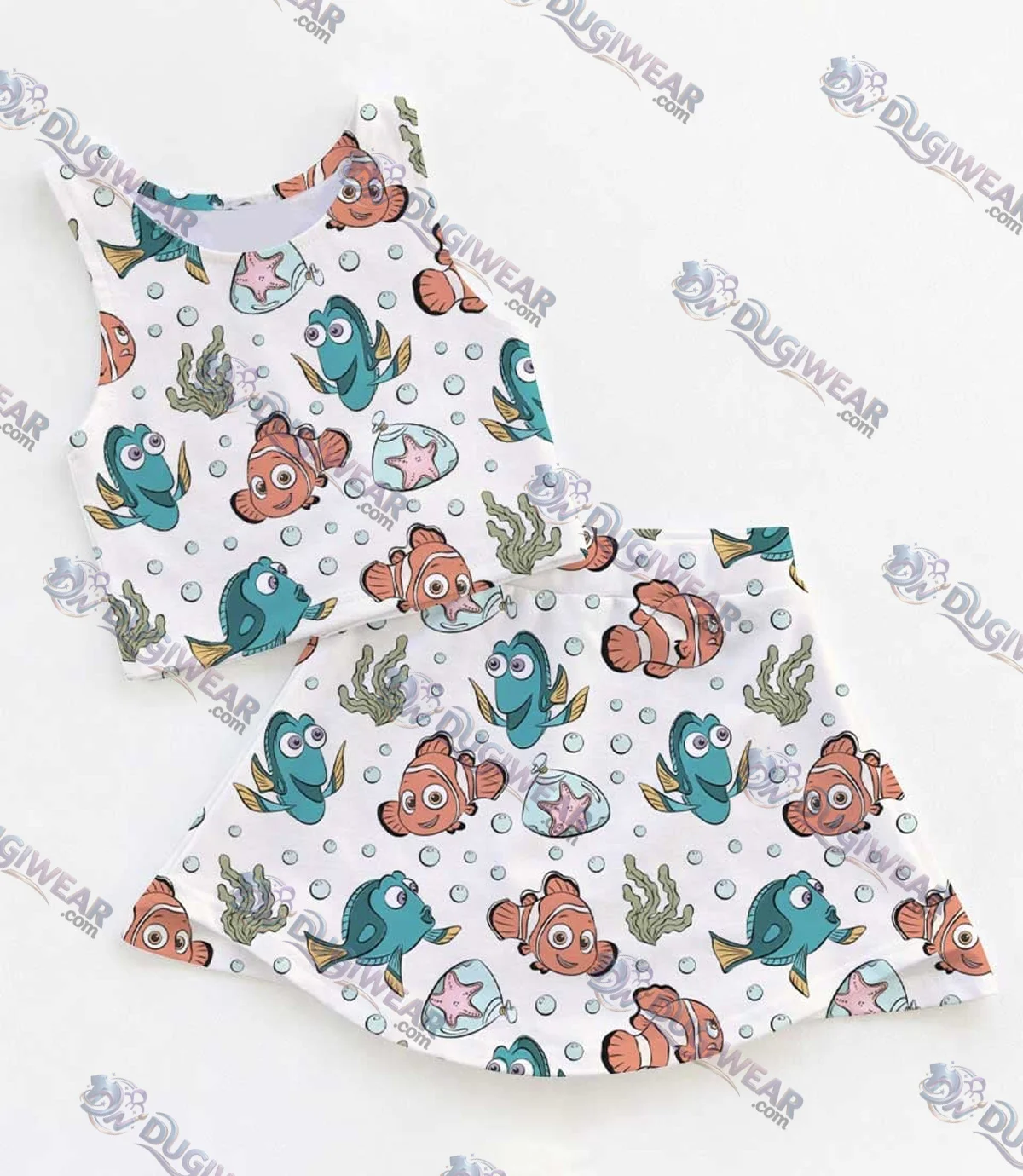 Disney Finding Nemo Dress Set, Under the Sea Vacation Outfit