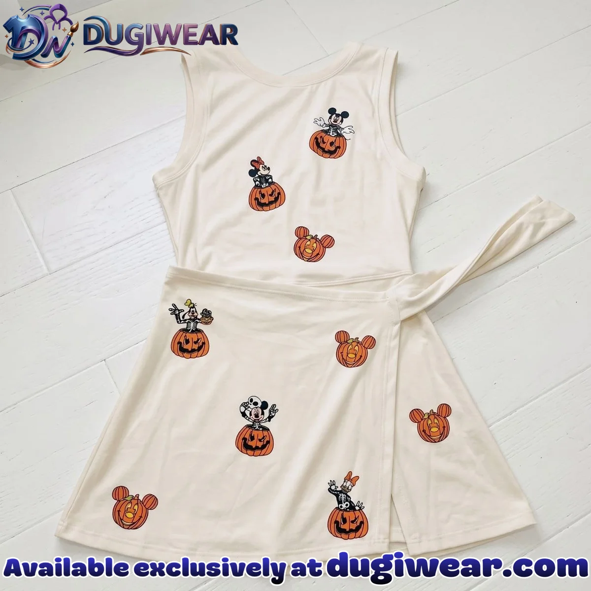 Disney Halloween Athletic Dress - Tennis Dress Skirt, Disney Park Vacation Outfit, Mickey Friends Halloween Skort Dress