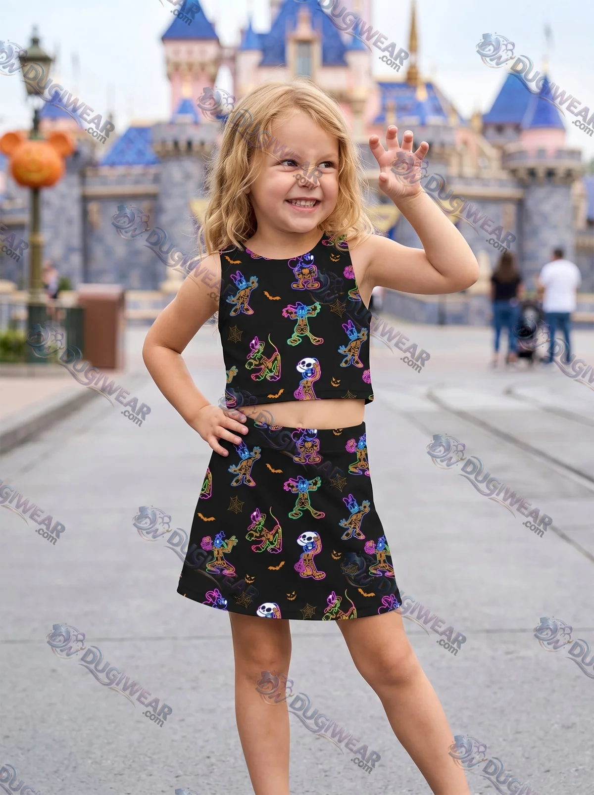 Disney Halloween Matching Dress Set, Mom And Me Outfit, Mickey Friends Halloween Vacation Clothes Disney Halloween Matching Dress Set, Mom And Me Outfit, Mickey Friends Halloween Vacation Clothes