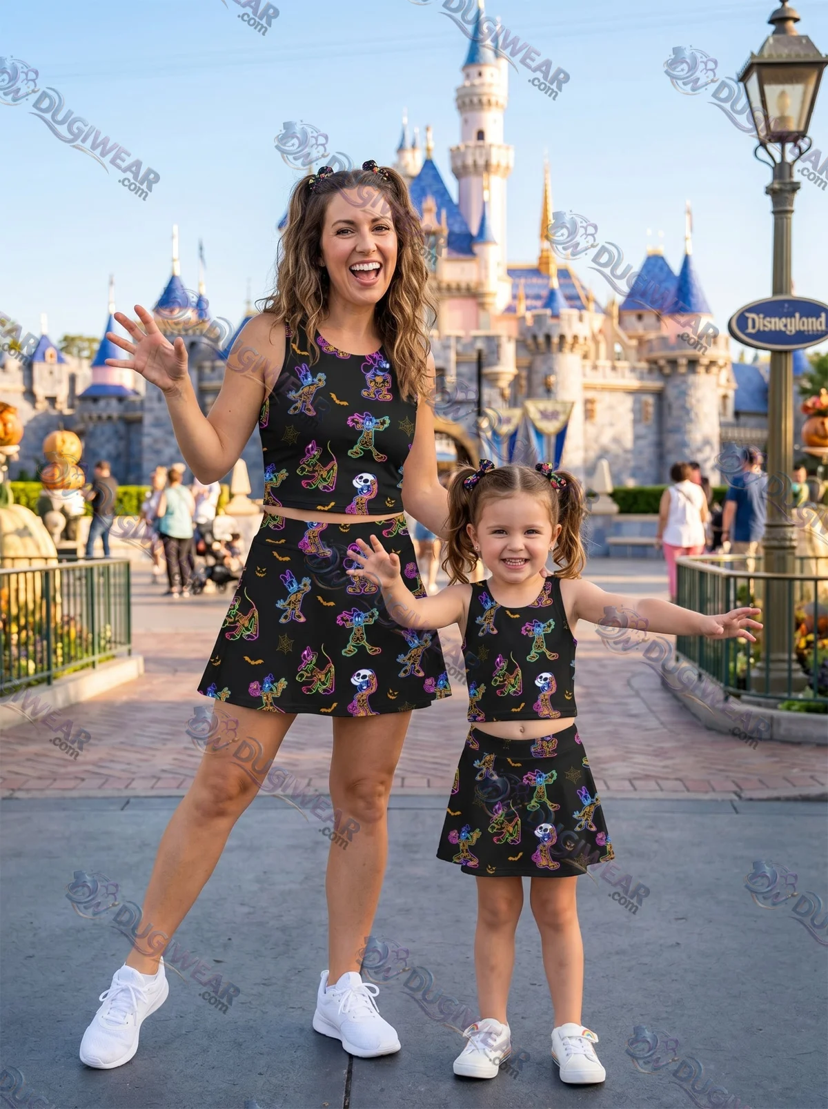 Disney Halloween Matching Dress Set, Mom And Me Outfit, Mickey Friends Halloween Vacation Clothes Disney Halloween Matching Dress Set, Mom And Me Outfit, Mickey Friends Halloween Vacation Clothes