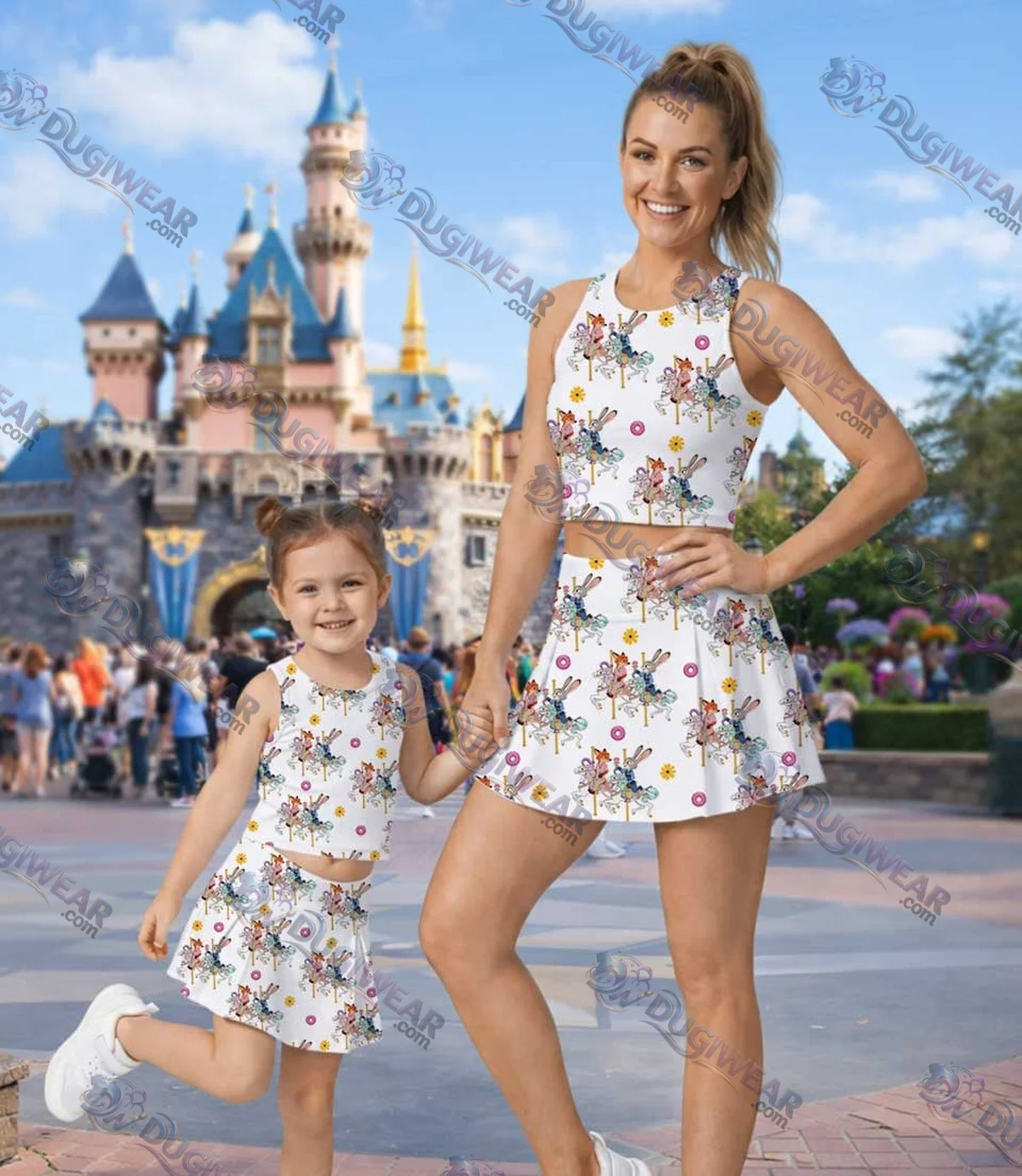Disney Mickey and Friends Carousel Dress Set, Magical Vacation Outfit Disney Mickey and Friends Carousel Dress Set, Magical Vacation Outfit