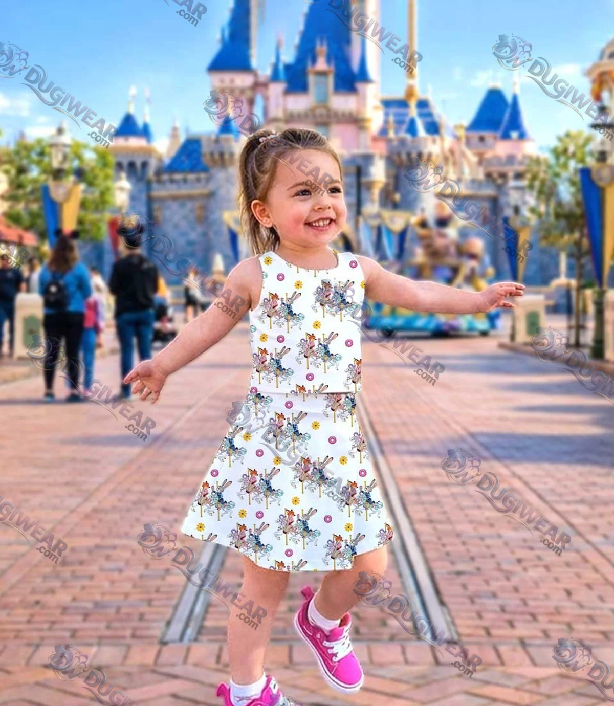 Disney Mickey and Friends Carousel Dress Set, Magical Vacation Outfit Disney Mickey and Friends Carousel Dress Set, Magical Vacation Outfit
