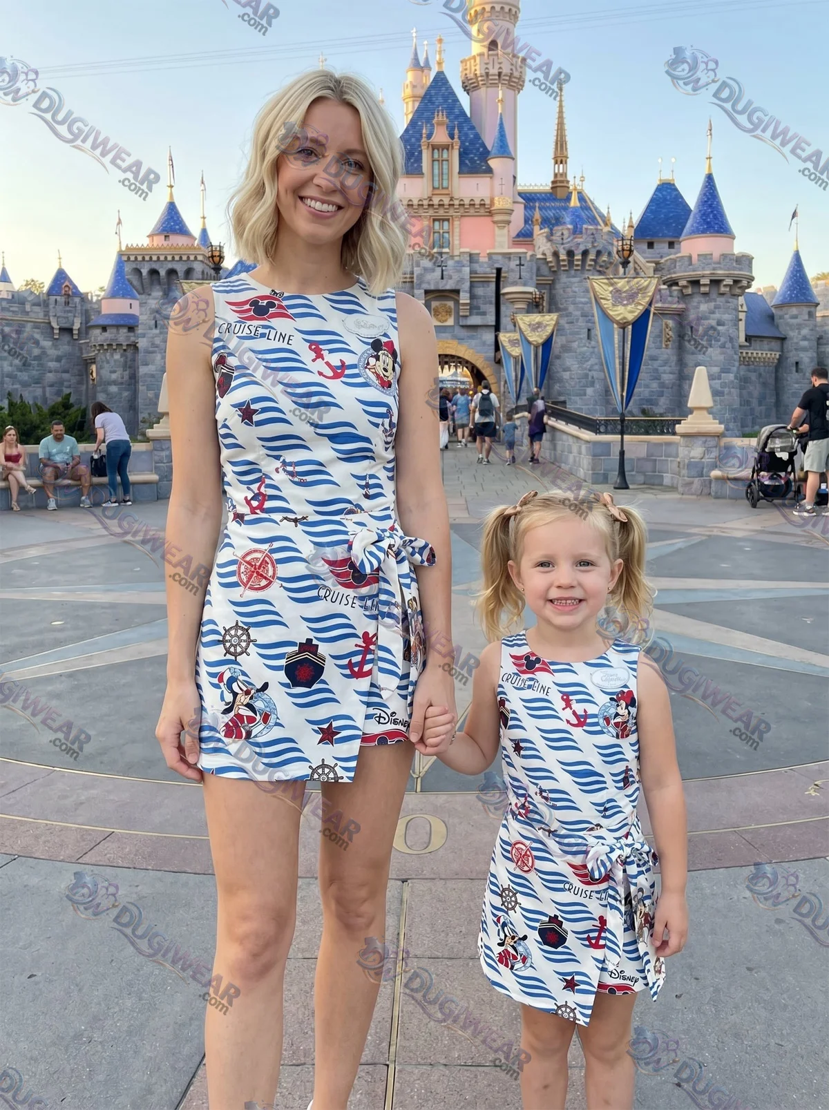 Disney Mickey Athletic Dress - Tennis Dress Skirt Cruise Activewear Set Nautical Mickey Tennis Outfit, Sailor Mickey Set Disney Cruise Gift