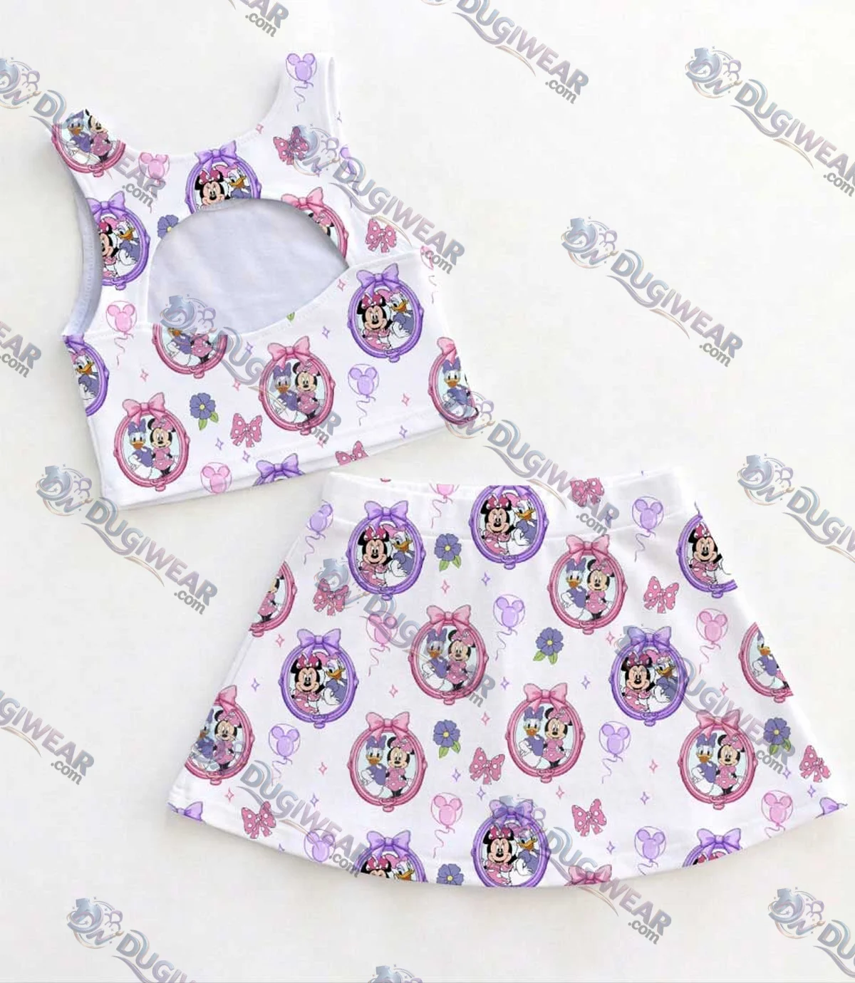 Disney Minnie Mouse & Daisy Duck Matching Mom and Me Dress Set, Cute Friends Theme Park Vacation Outfit Disney Minnie Mouse & Daisy Duck Matching Mom and Me Dress Set, Cute Friends Theme Park Vacation Outfit