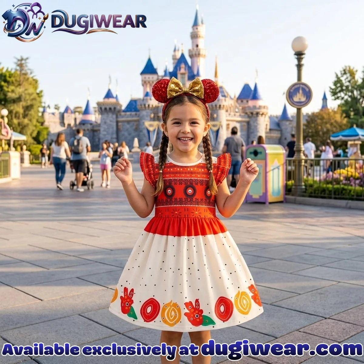 Disney Moana Costume Skater Dress, Mama Mini Family Matching Ruffle Skater Dress Disney Moana Costume Skater Dress, Mama Mini Family Matching Ruffle Skater Dress