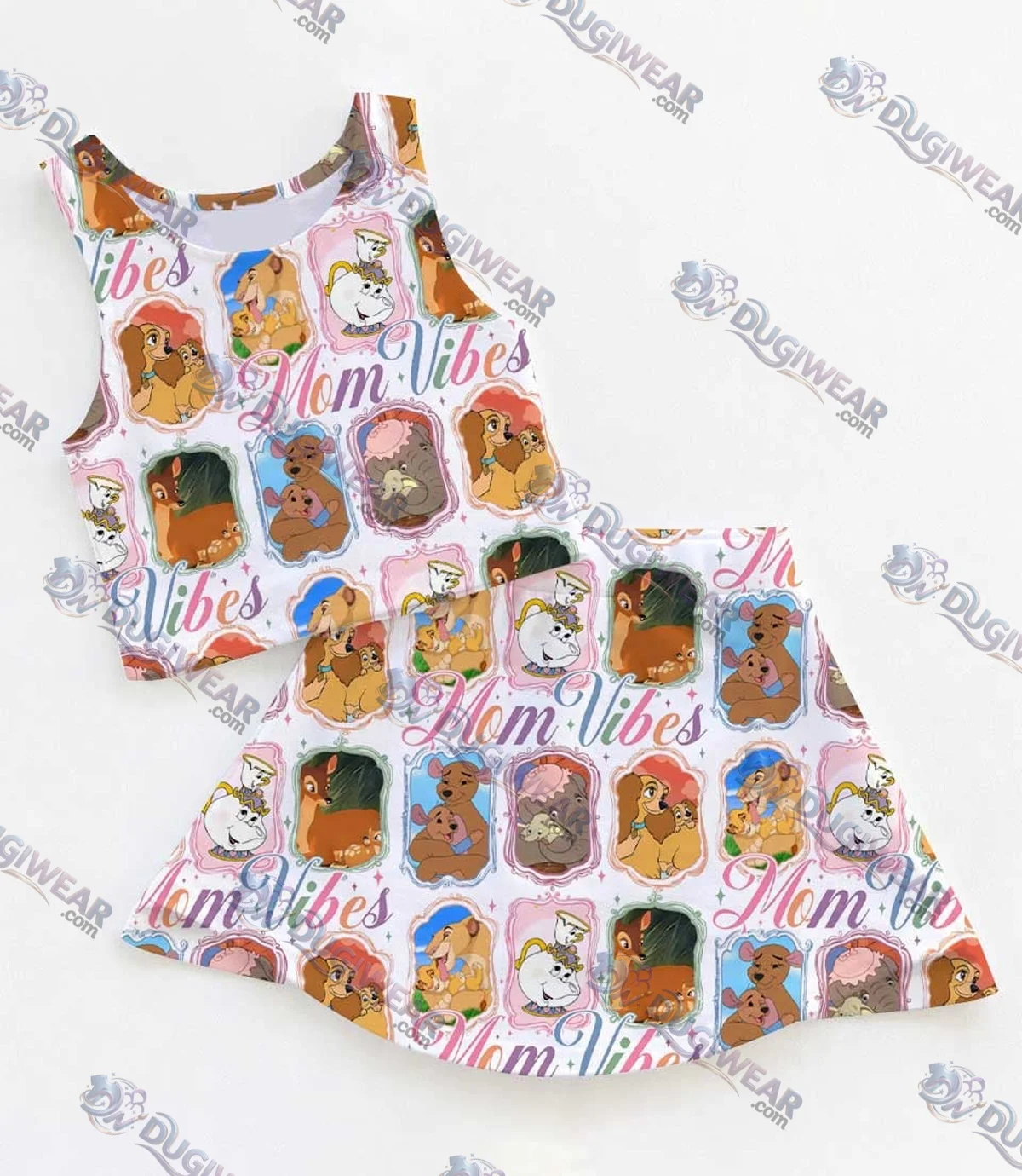 Disney Mom Vibes Dress Set, Character Vacation Outfit