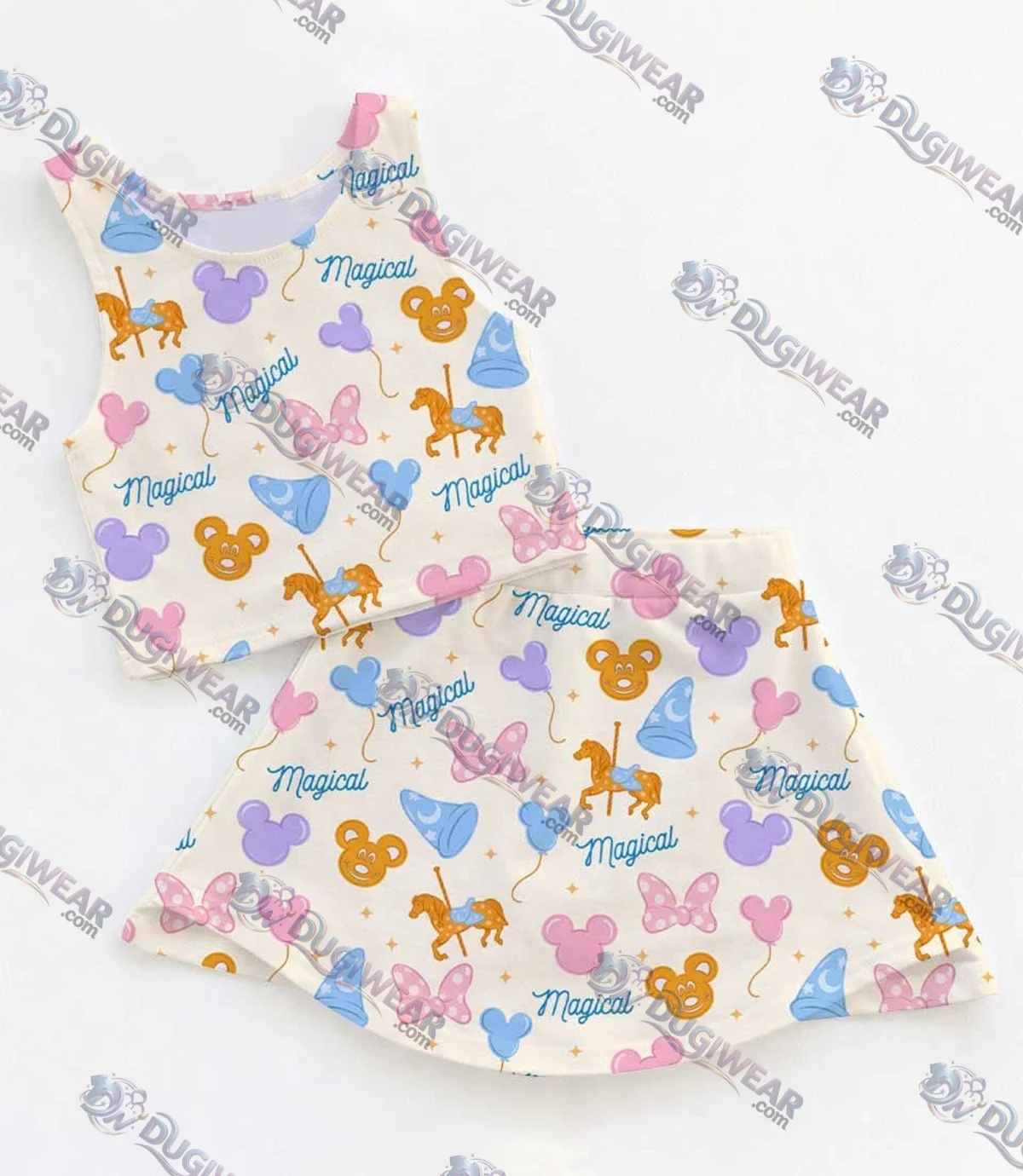 Disney Parks Icons Matching Mom and Me Dress Set, Family Vacation Theme Park Outfit