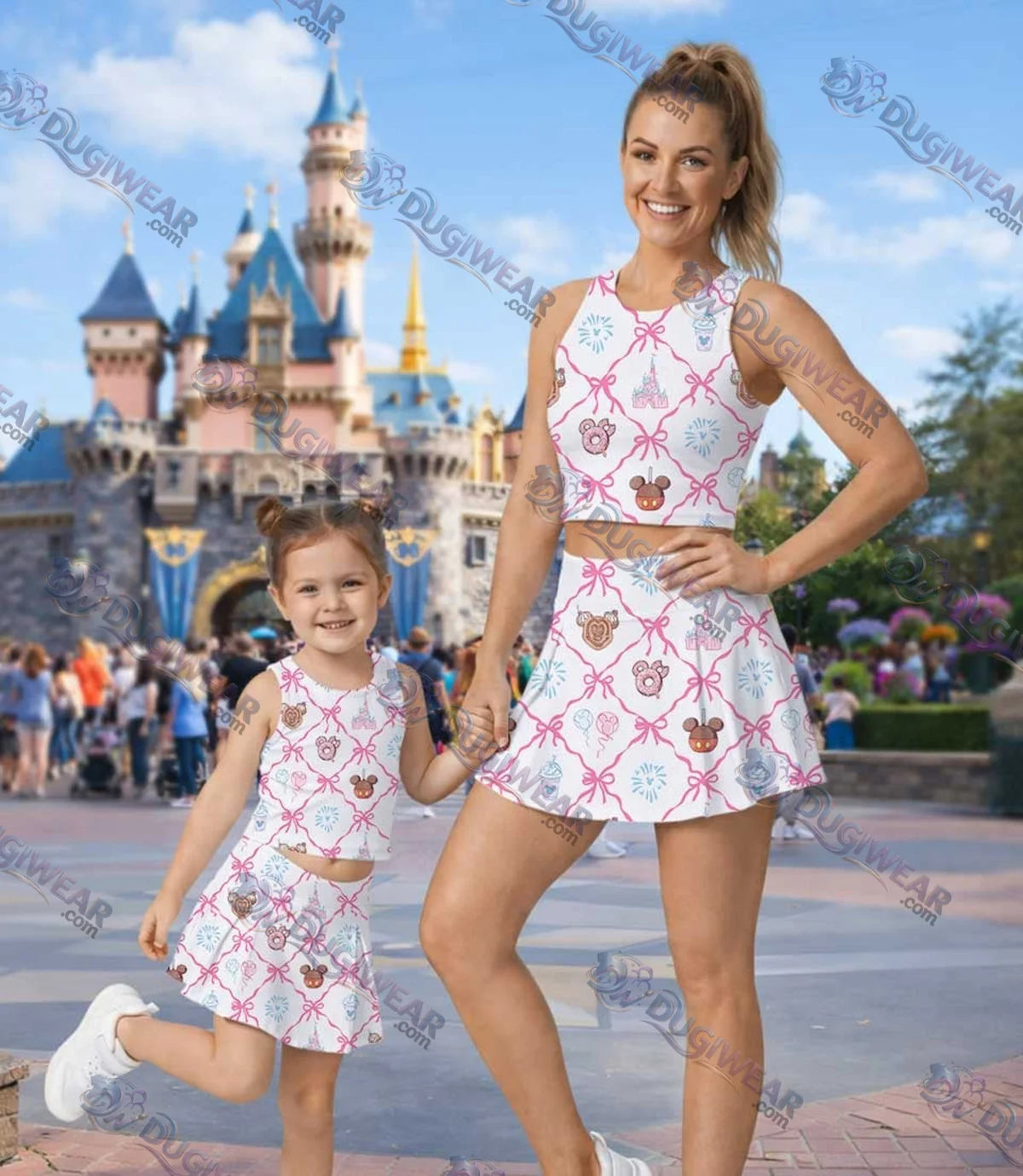Disney Parks Matching Mom and Me Dress Set, Family Vacation Theme Park Outfit Disney Parks Matching Mom and Me Dress Set, Family Vacation Theme Park Outfit