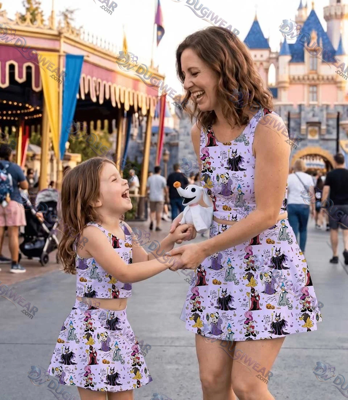 Disney Villains Halloween Dress Set, Maleficent Ursula Evil Queen Mickey Minnie Cartoon Dress Set, Mom and Me Family Matching Outfit, Spooky Vacation Outfit Disney Villains Halloween Dress Set, Maleficent Ursula Evil Queen Mickey Minnie Cartoon Dress Set, Mom and Me Family Matching Outfit, Spooky Vacation Outfit