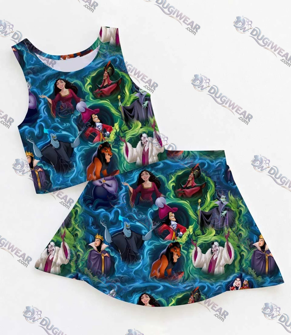 Disney Villains Matching Mom and Me Dress Set, Halloween Theme Park Family Vacation Outfit