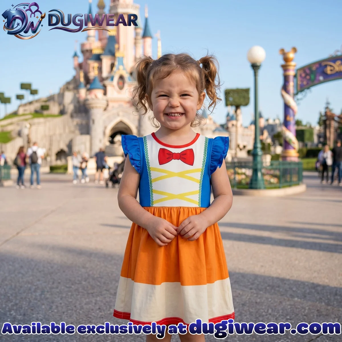 Dumbo Candy Corn Twirl Skater Dress, Disney Parks Outfit for Girls, Dumbo Halloween Skater Dress