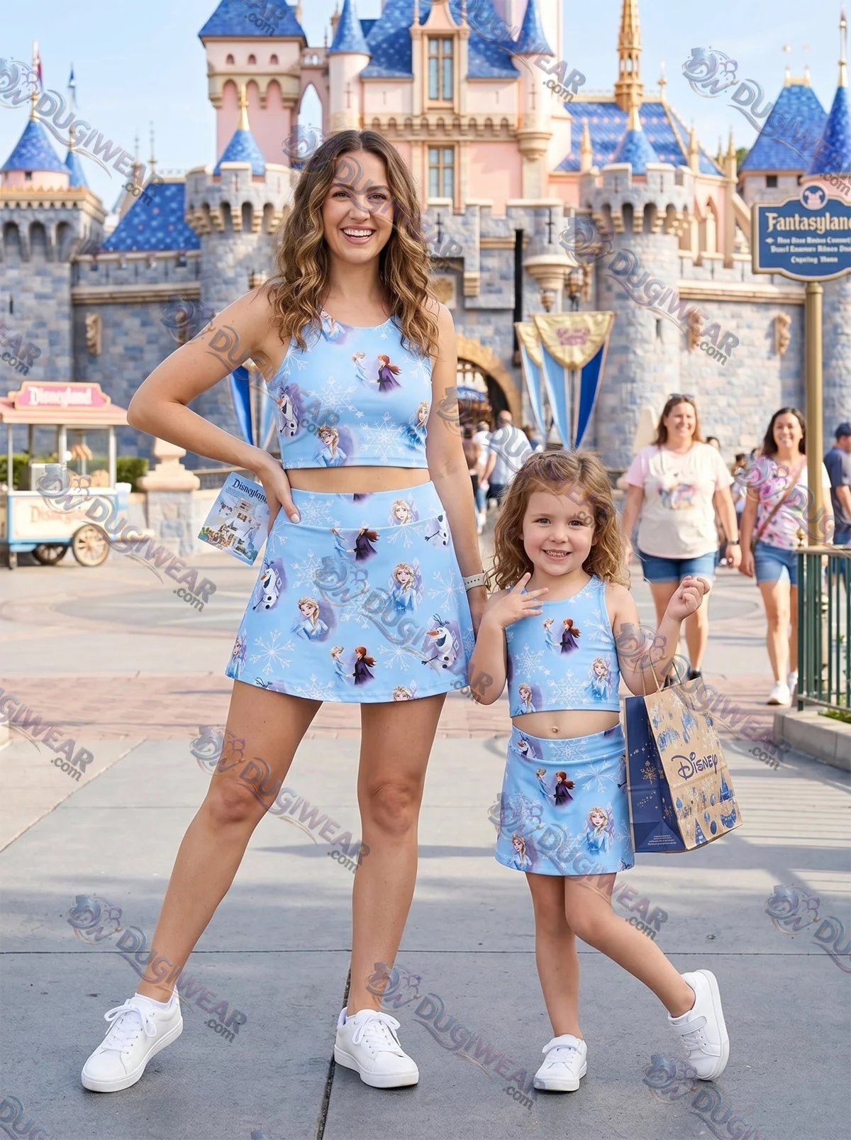 Frozen Matching Dress Set, Mom And Me Outfit, Disneyland Family Trip Clothes Frozen Matching Dress Set, Mom And Me Outfit, Disneyland Family Trip Clothes