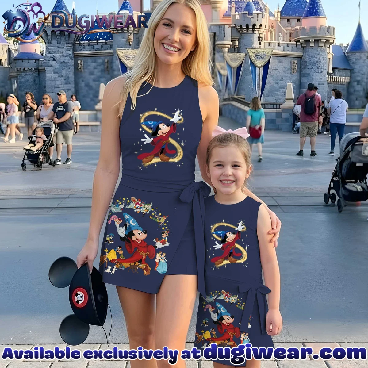 Girls Disney Classics Magic Kingdom Athletic Dress - Tennis Dress Skirt, Family Matching Disney Outfit
