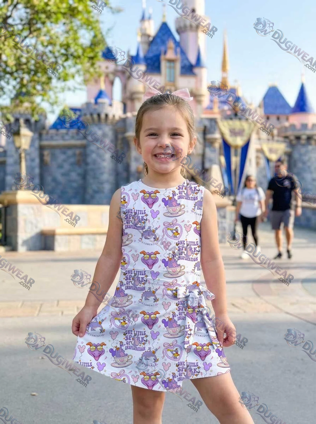 Girls Disney Figment Athletic Dress - Tennis Dress Skirt, Family Matching Outfit Girls Disney Figment Athletic Dress - Tennis Dress Skirt, Family Matching Outfit